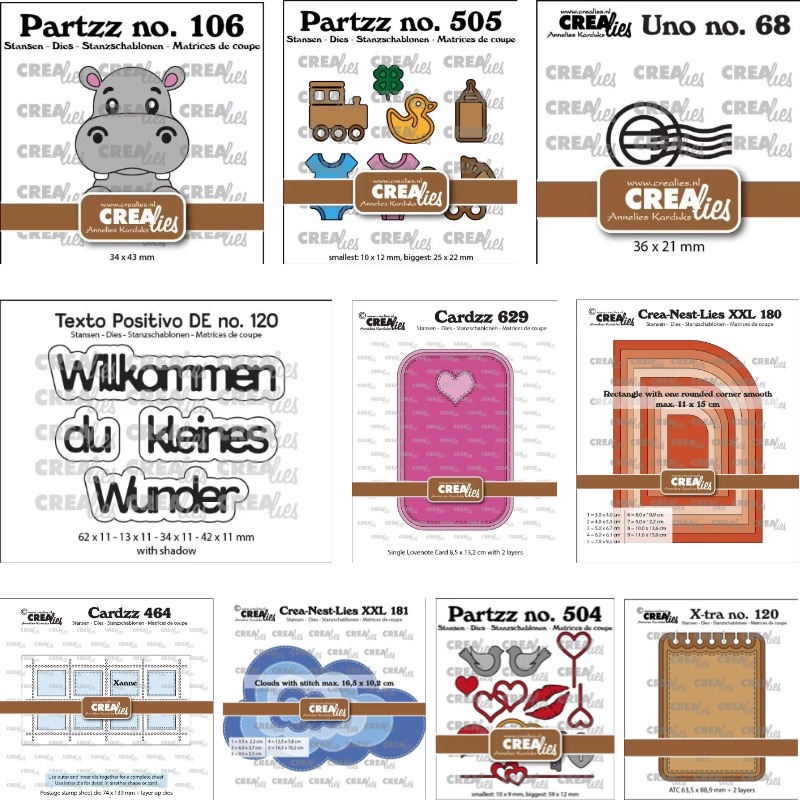 Baby Food Bag - Matrices de découpe carrées motif nuage