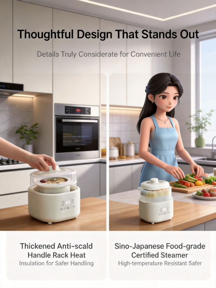Baby Food Usa - Petite cuisinière électrique 220V, pot pour