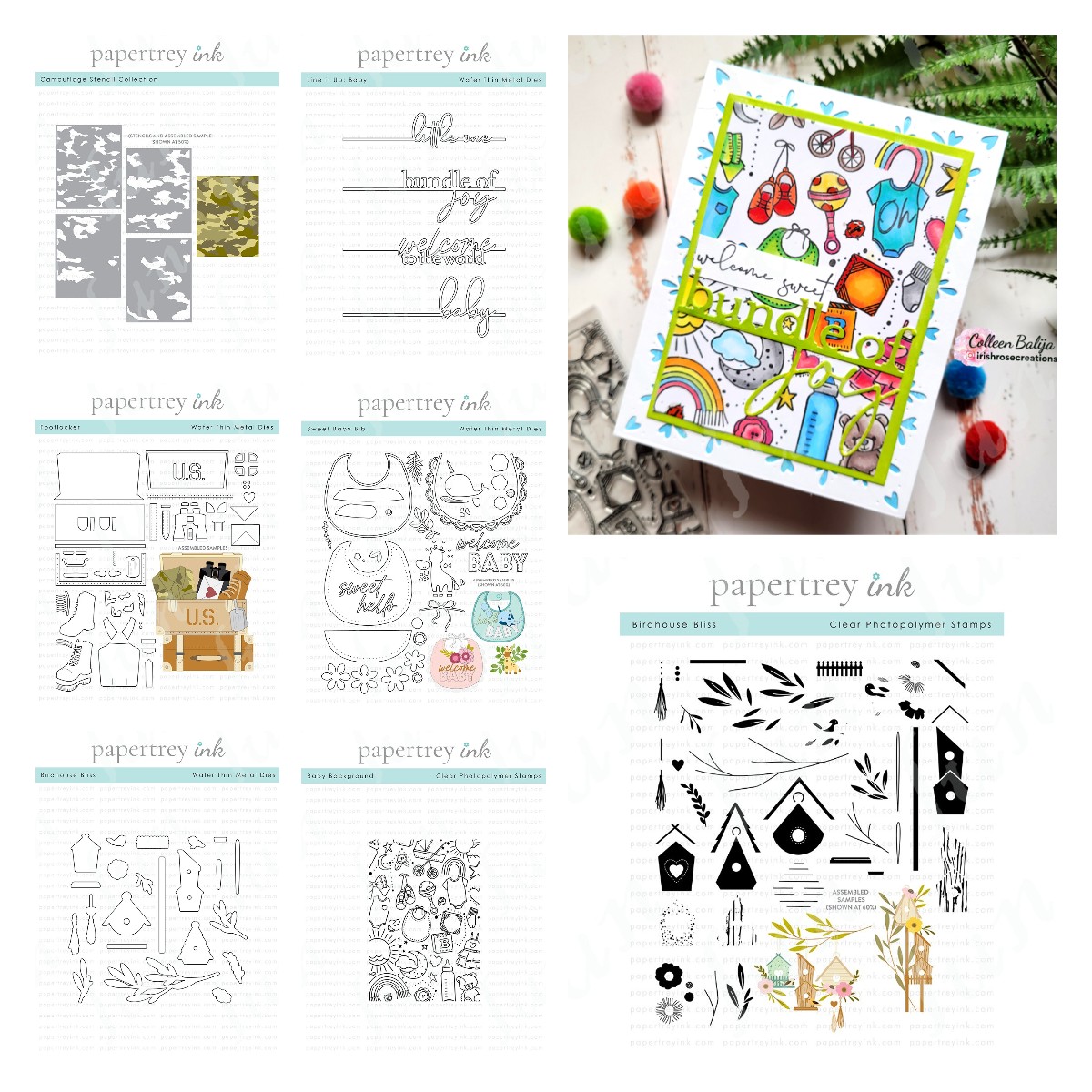 Baby Food Bag - Ensembles de pochoirs CamSolomon pour scrapbooking,