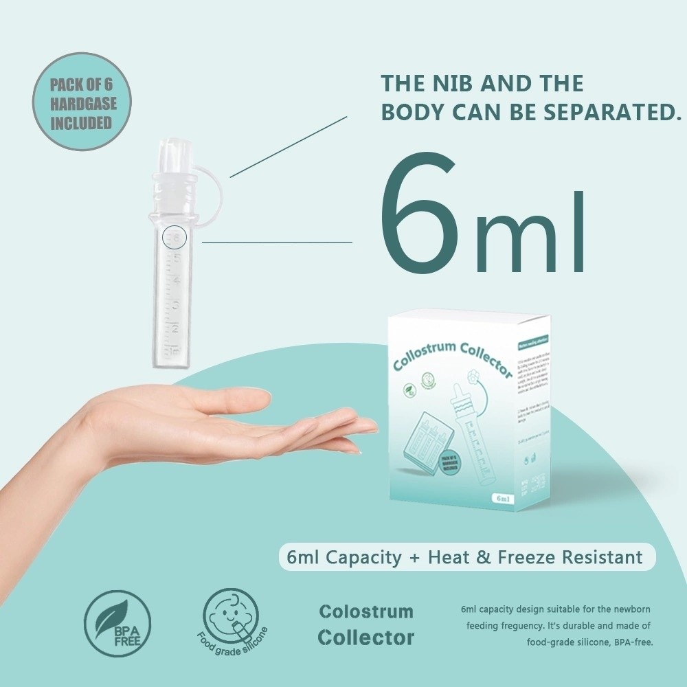 Baby Food Essentials - Collecteur de colostrum réutilisable, 6ml, sans