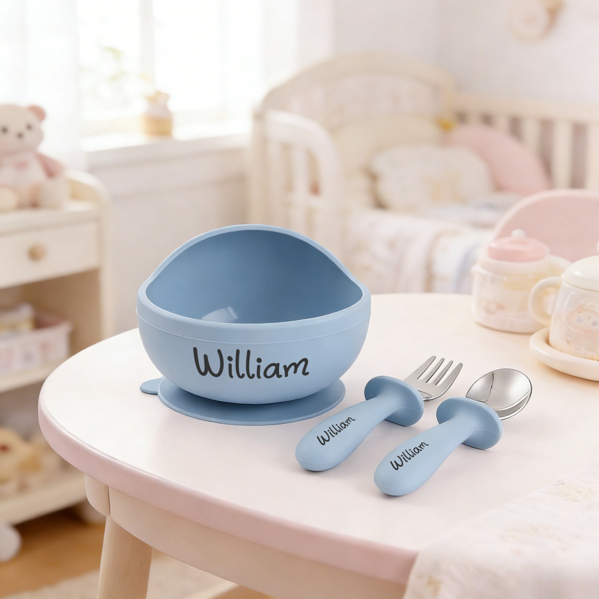 Bol en silicone personnalisé a - Self Feed Spoon avis et prix