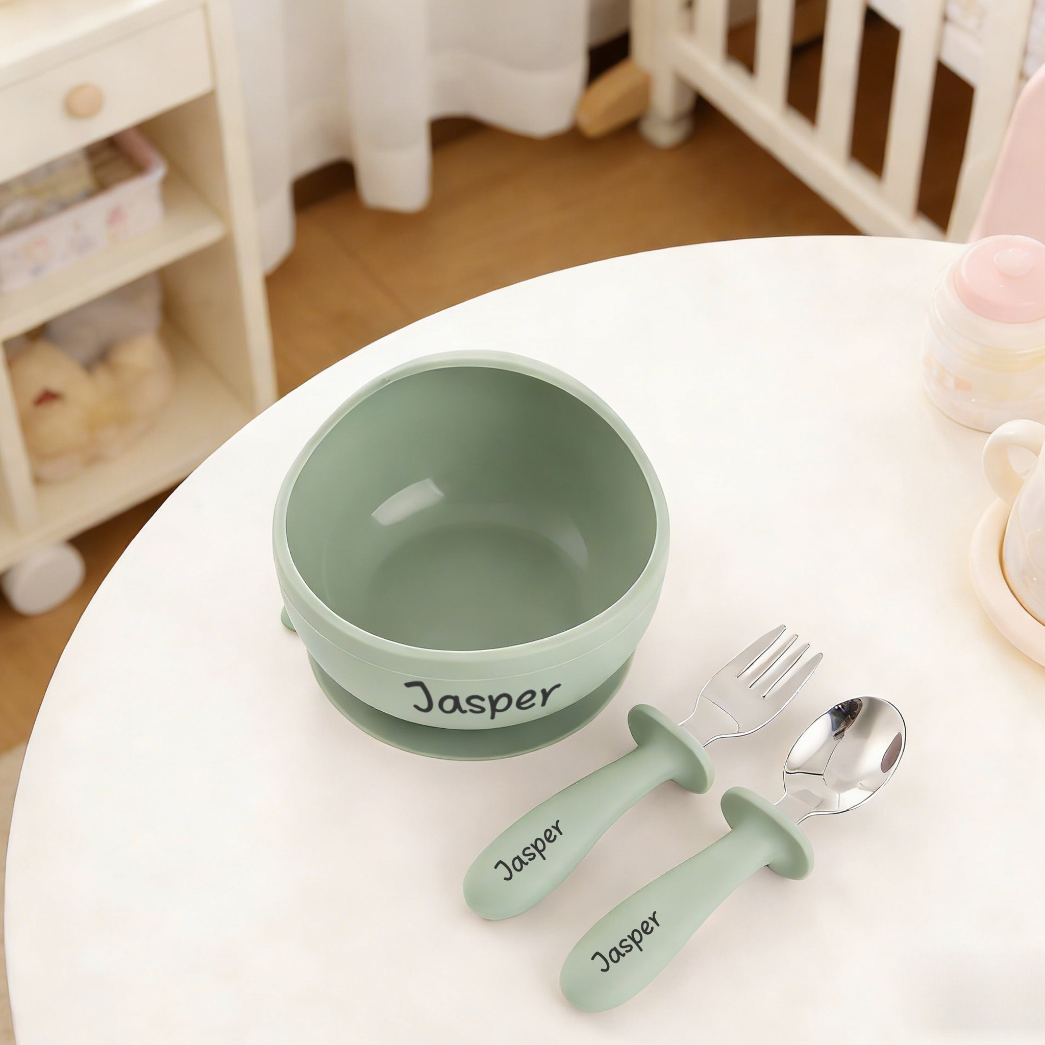 Bol en silicone personnalisé a - Self Feed Spoon avis et prix